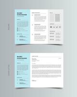 Resume Template, Professional Modern Resume Template, CV Template vector