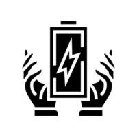 energy boost succes challenge glyph icon vector illustration