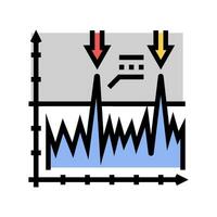 vibration analysis mechanical engineer color icon vector illustration