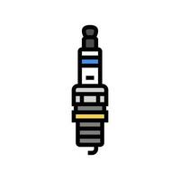 spark plug car mechanic color icon vector illustration