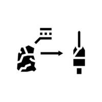 tooling materials mechanical engineer glyph icon vector illustration