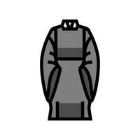 shinto priest robe shintoism color icon vector illustration