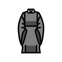 shinto priest robe shintoism color icon vector illustration