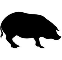 cerdo silueta vector