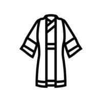 taoist robe taoism line icon vector illustration