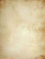 AI Generative Cream colored stained background grunge texture photo