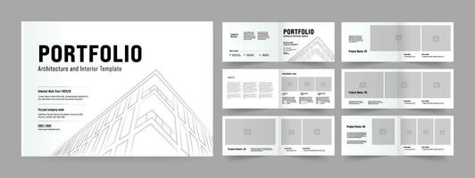 paisaje arquitectura portafolio diseño vector