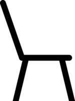 Chair icon vector in simple style isolated on white background . Seat icon