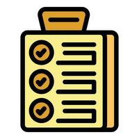 To do list icon vector flat