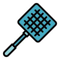 Bite net icon vector flat