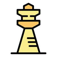 City tower icon vector flat