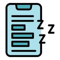 Insomnia phone app icon vector flat