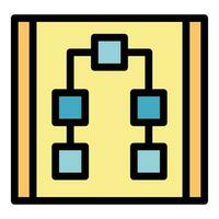 Software scheme icon vector flat
