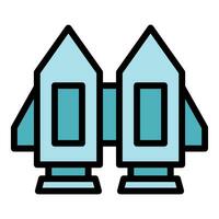 Hight jetpack icon vector flat