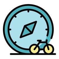 Share bike direction icon vector flat