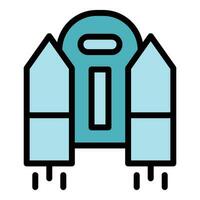 Pack of jetpack icon vector flat