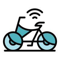 Share bike icon vector flat