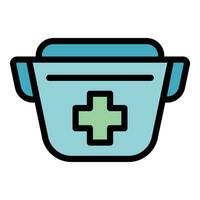 Medical cover shoe icon vector flat