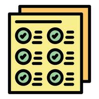 Learn papers icon vector flat