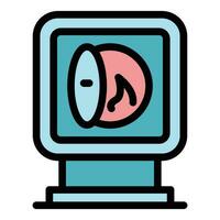 Room furnace icon vector flat