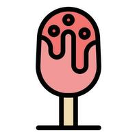 Ice cream stick icon vector flat