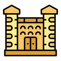 Architecture castle icon vector flat
