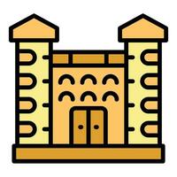 Architecture castle icon vector flat