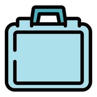 Carpentry case icon vector flat