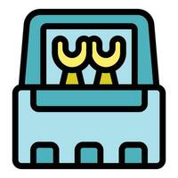 Spanner toolbox icon vector flat