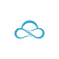 Cloud template vector