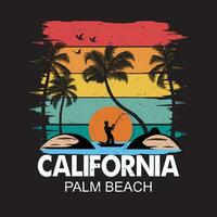 California palm beach vector