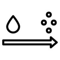 vaporization line icon vector