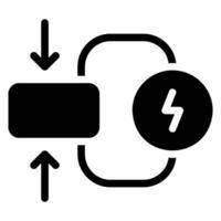 electricity glyph icon vector