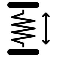 elasticity glyph icon vector
