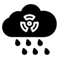rainout glyph icon vector