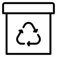 Storage Box line icon vector