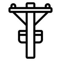 power line line icon vector