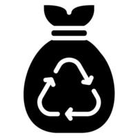 bag glyph icon vector