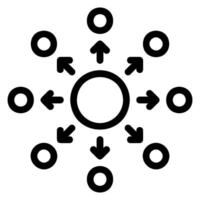 diffusion line icon vector