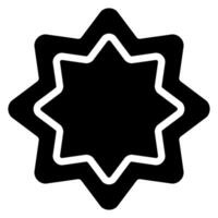 rub el hizb glyph icon vector