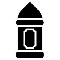 lantern glyph icon vector