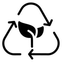 sustainability glyph icon vector