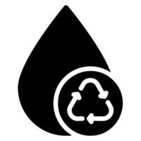 save water glyph icon vector