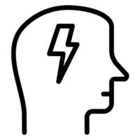 mind line icon vector