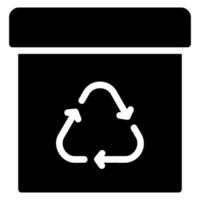 Storage Box glyph icon vector