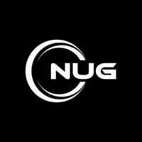 NUG Logo Design, Inspiration for a Unique Identity. Modern Elegance and Creative Design. Watermark Your Success with the Striking this Logo. vector