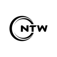 NTW Logo Design, Inspiration for a Unique Identity. Modern Elegance and Creative Design. Watermark Your Success with the Striking this Logo. vector