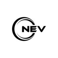 NEV Logo Design, Inspiration for a Unique Identity. Modern Elegance and Creative Design. Watermark Your Success with the Striking this Logo. vector