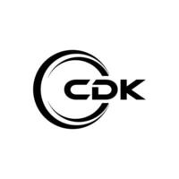cdk logo diseño, inspiración para un único identidad. moderno elegancia y creativo diseño. filigrana tu éxito con el sorprendentes esta logo. vector