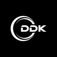 ddk logo diseño, inspiración para un único identidad. moderno elegancia y creativo diseño. filigrana tu éxito con el sorprendentes esta logo. vector